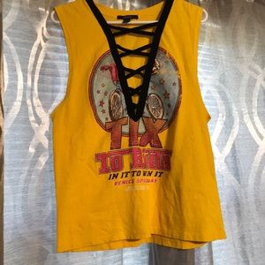 graphic oversized tank top